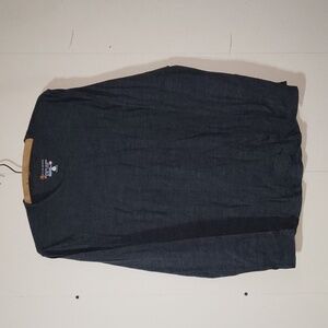 Cloudveil Women’s 100% Merino Wool Long Sleeve Shirt Dark Grey Heathered sz L